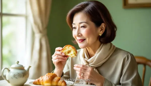 マダムの優雅、朝食のひととき - Madame's Elegance, Breakfast Moment