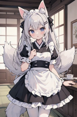 狐耳メイド