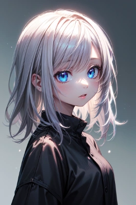 白髪の美少女