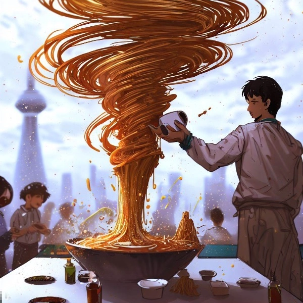 竜巻カレーうどん