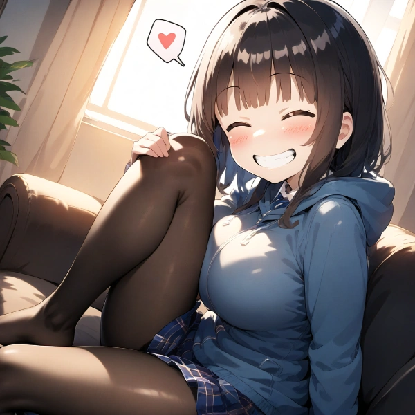 ソファーでくつろぐ子