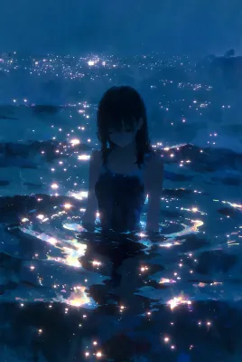 夜のプール