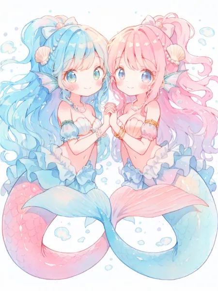 渚に咲くマーメイドシスターズ