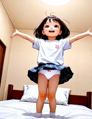 【動画】梢と逢瀬 #04 ベッドでジャンプ