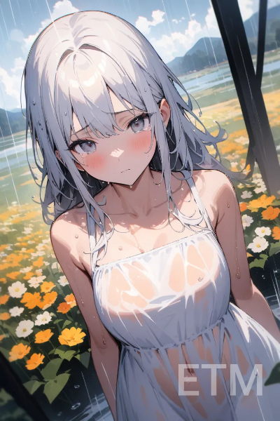 お題の【雨】に気を取られて気づくのが遅れた！雨の日の主役は、透け透け濡れシャツの女の子だ！！