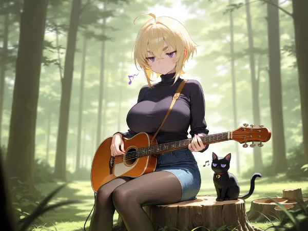 「静かな森で」🌲🎸