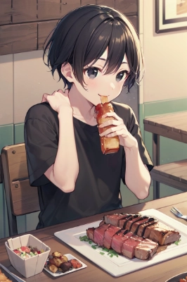 今日のお題の焼肉　失敗画像
