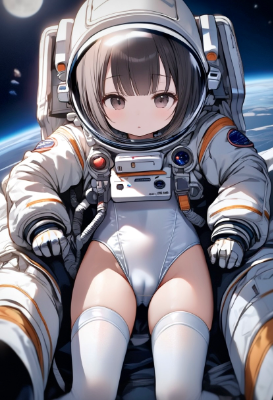 宇宙飛行士の少女