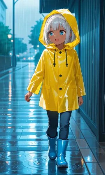 梅雨の日の散歩