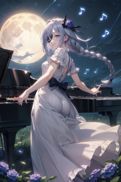 月下の演奏会。