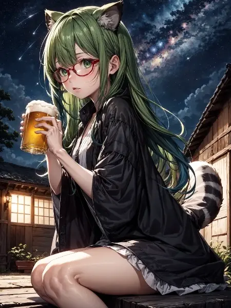 緑髪のお姉さん