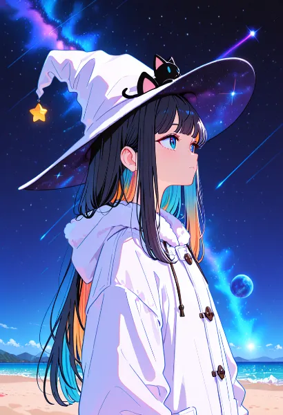 星降るビーチの魔女の願い