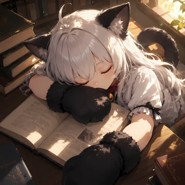 お題「図書館猫」