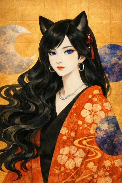 月影に舞う黒猫の姫