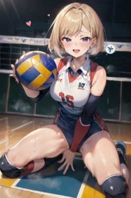 バレーボールとブルマと女子と