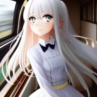 A girl In the train