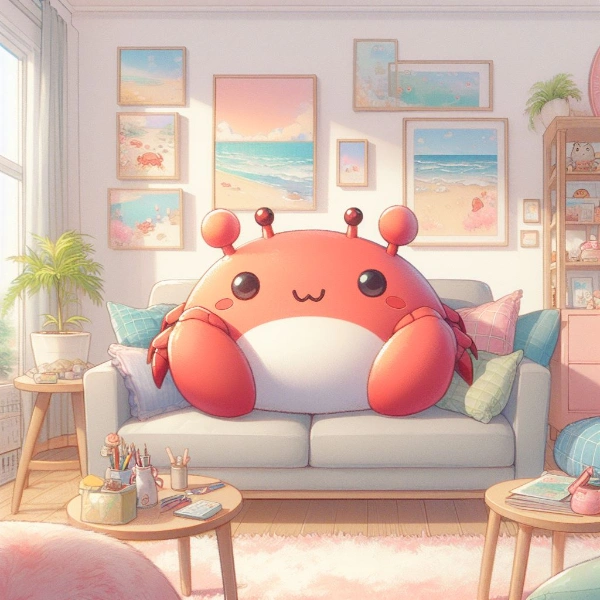 カニぬいぐるみ