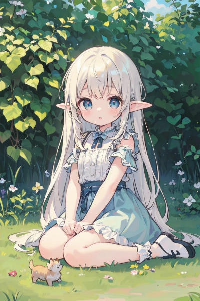 画像生成からエルフちゃん