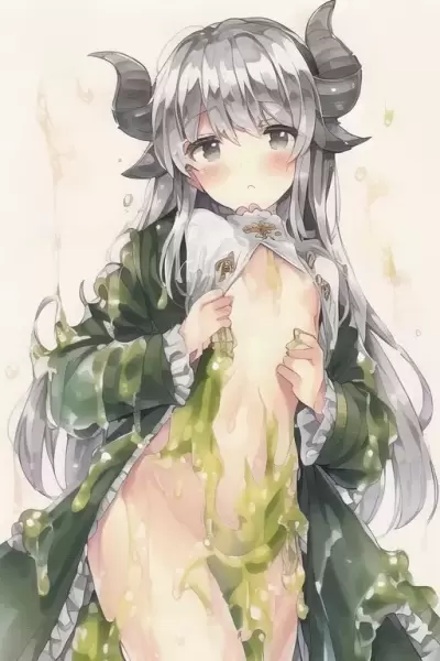 スライムでべたべた。