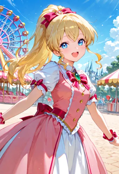 遊園地のプリンセスと魔法の冒険