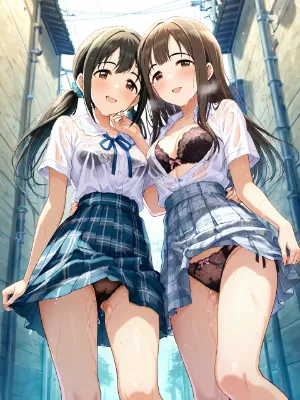 水本ゆかり（攻）×中野有香（受）💕アイドルマスターシンデレラガールズ　雨に濡れた二人の放課後