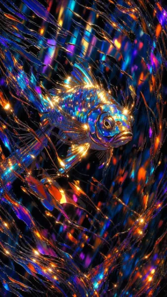 輝く魚