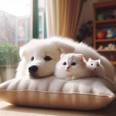 しろいどうぶつたち。