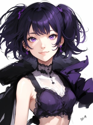 purple girl