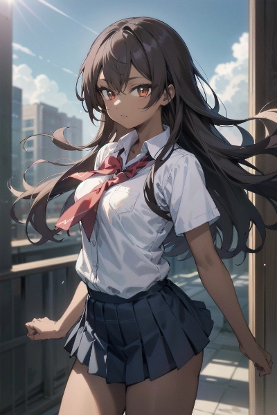 褐色肌ギャル？　〜生成してみた