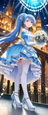異世界の青髪姫