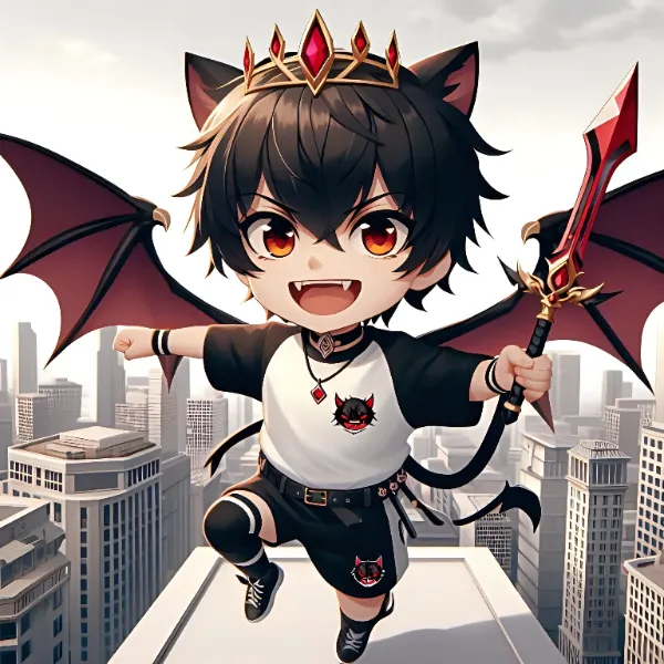 俺様は、マムの使い魔のクロンだ！マムをいじめるやつは、許さないぞ！