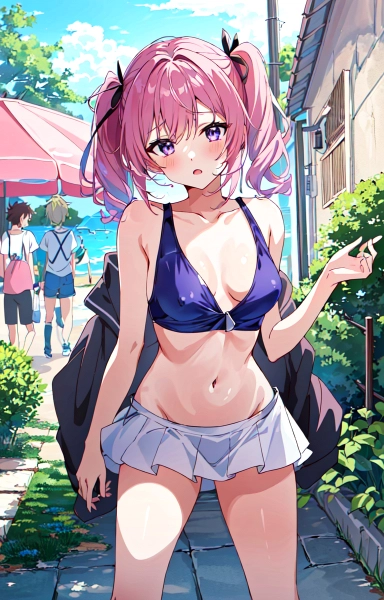 Pink hair