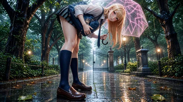 雨と傘と海夢