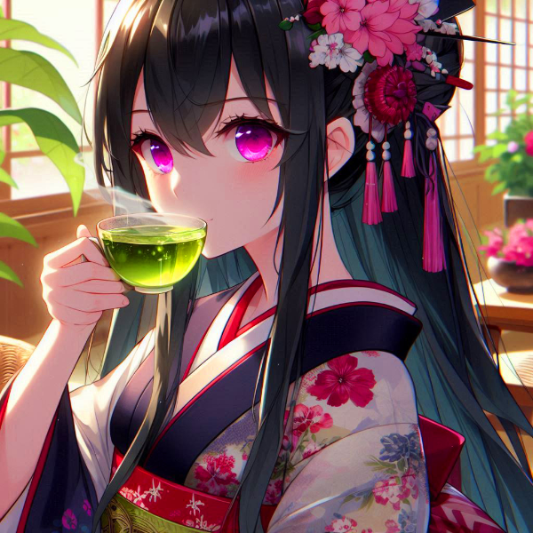 お茶を飲む、うちの子＊その1(14枚)