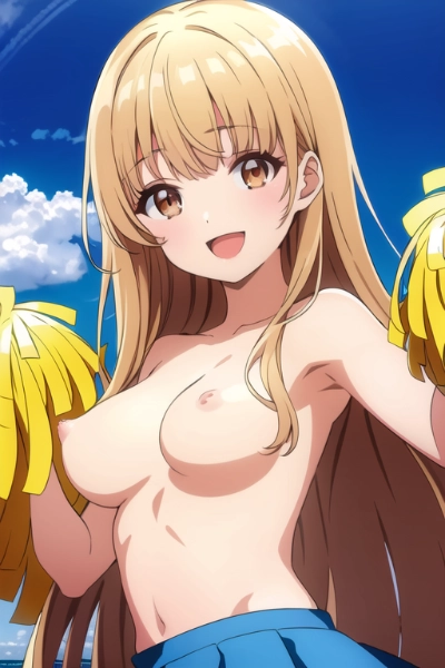 半裸の天使様に応援してもらう