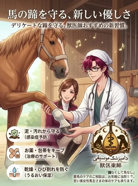 馬用靴下