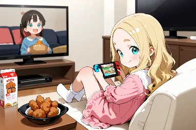くつろぐおでこちゃん