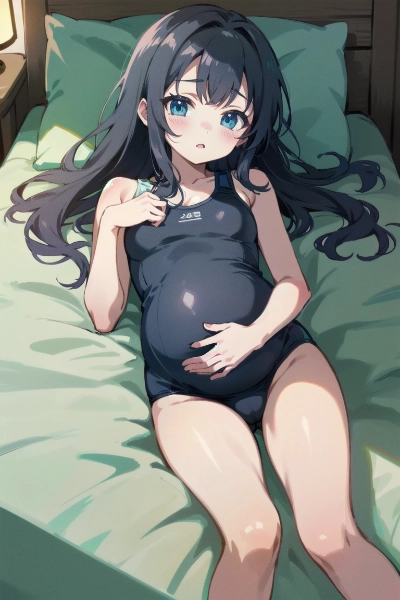 スク水妊婦