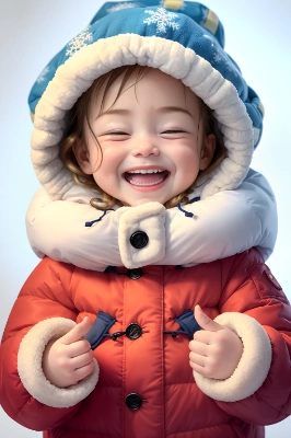 防寒少女