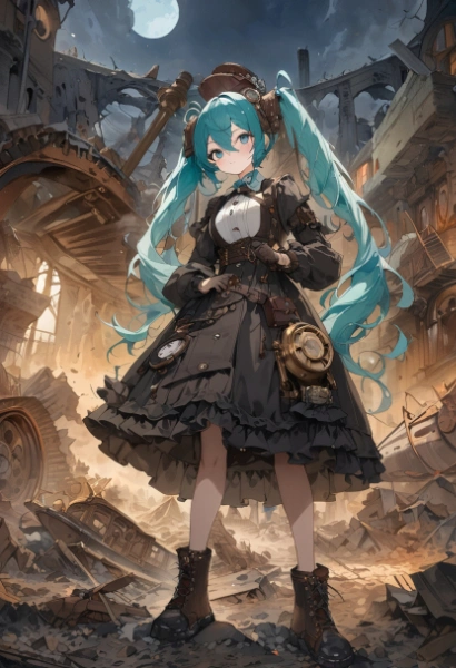 瓦礫の墓場と少女