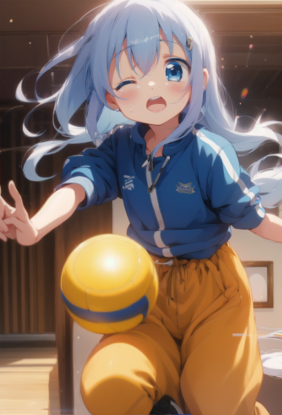 ドッジボールで当てられちゃったチノちゃん