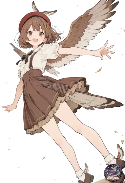 スズメの擬人化でチュン