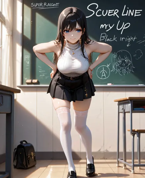 説教する女教師正面版
