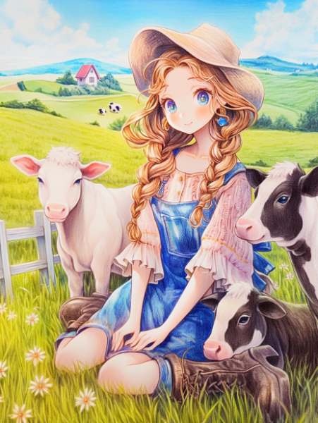 No.1579 牧場と女の子