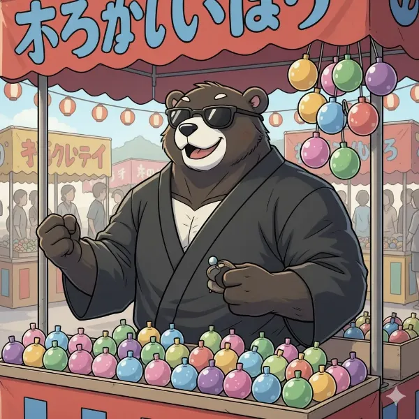 🐻「クマのヨーヨー屋さん」の巻き🕶