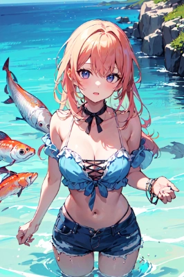 サーモンと少女
