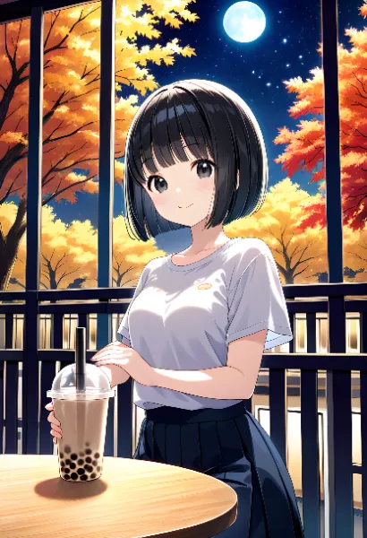 秋の夜に微笑むタピオカの秘密