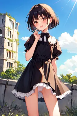 黒髪ボブちゃん