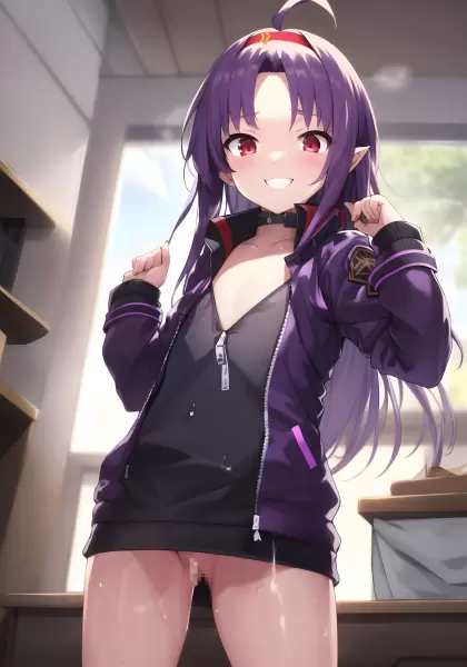 ジャケットを着た女の子