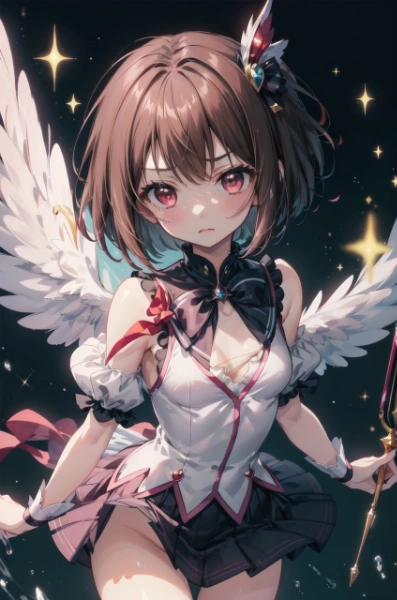 戦う魔法少女。